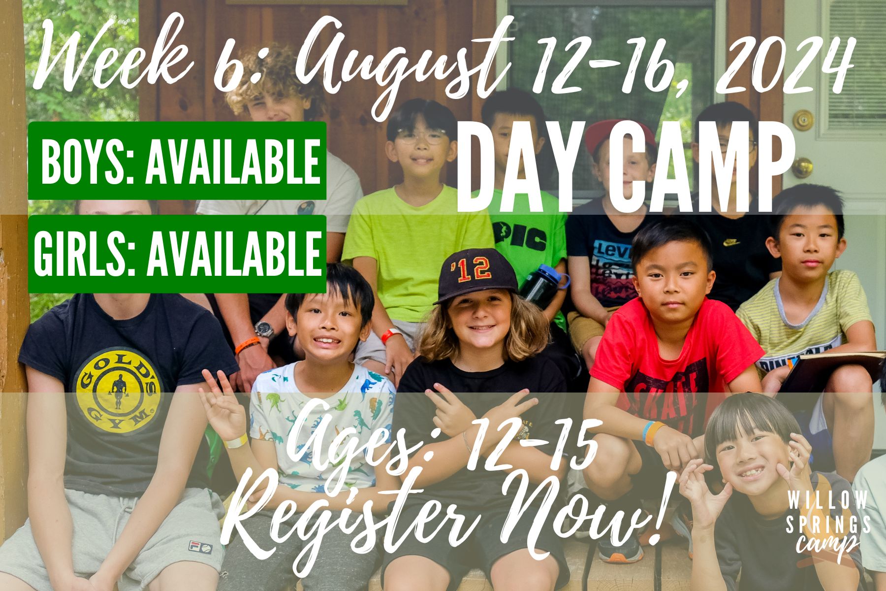 Day Summer Camp: Week 6-Day - Summer Camp 2024 - Willow Springs Camp